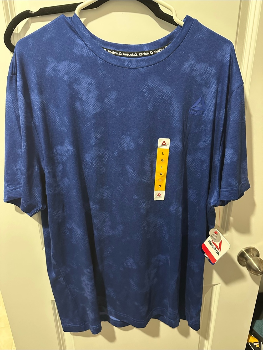Reebok Men’s Short Sleeve Athletic Tee — Blue